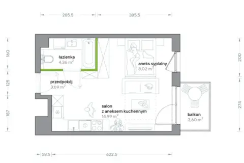Ile metrów ma M4? Poznaj metraż i układ 3 pokoi (55-75m²)