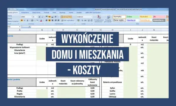 przykładowy kosztorys wykończenia mieszkania infografika