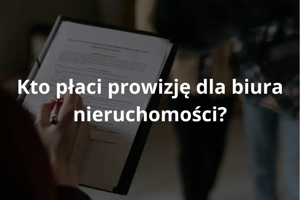 tabela prowizji biura nieruchomości wynajem, wykres kto płaci prowizję za wynajem